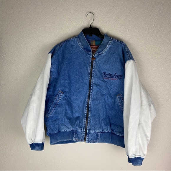 Union Bay American Favorites Denim Varsity Jacket - Picture 2 of 10